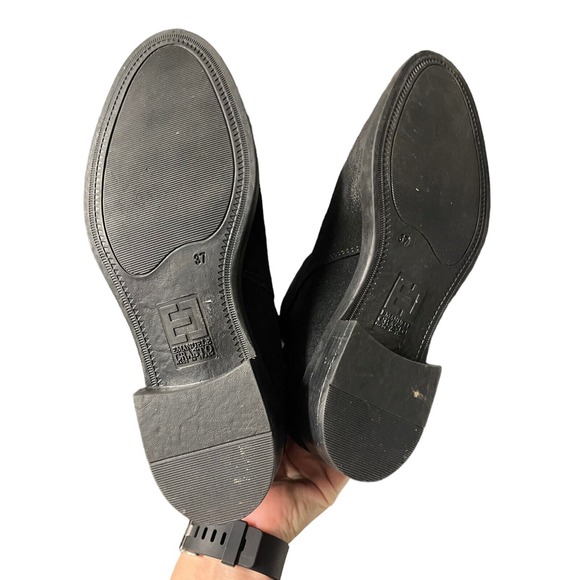 Emanuele Crasto Womens Black Pull On Suede Leather Chelsea Bootie Size 37/US 6.5 - Picture 7 of 7